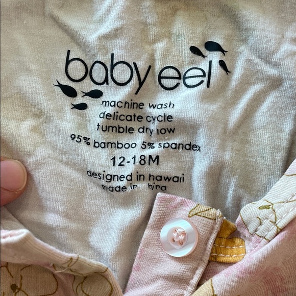 Fighting Eel Pink and Orange Kids Dresses - Picture 4 of 6